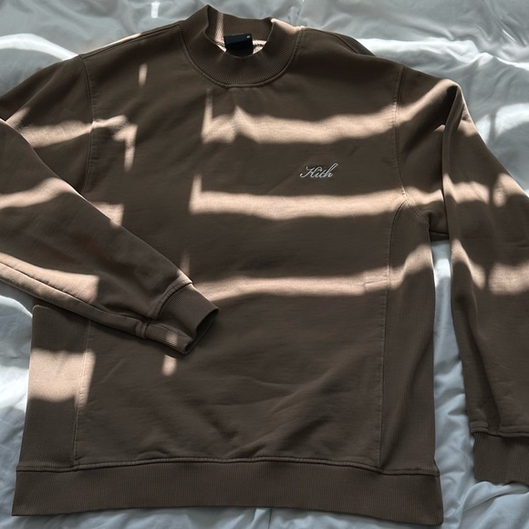 Kith Tan half ribbed Crewneck Sweater - Picture 3 of 6
